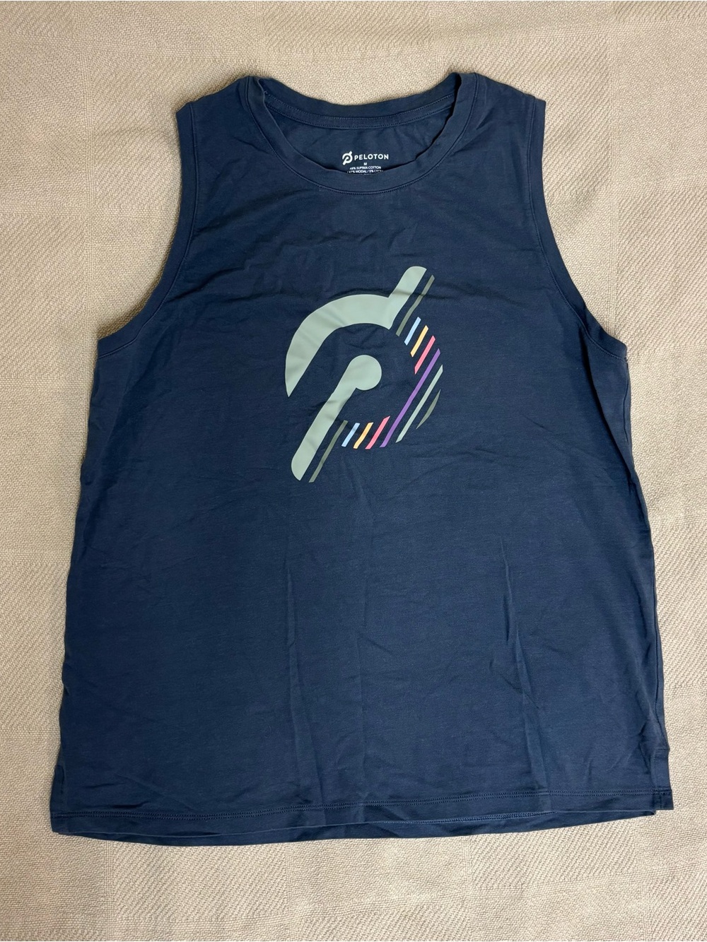 Peloton Women's Size Medium Navy Peloton Logo Tank Top